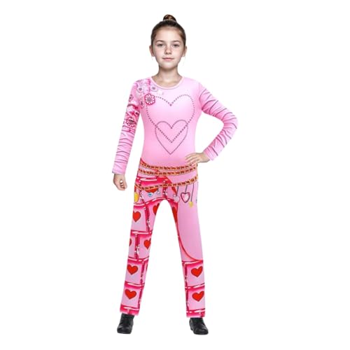 Zasdvn Partykostüm, Prinzessin Kostüm für Mädchen Fasching, Overall Kostüm Prinzessin, Prinzessin Rapunzel Partykleid Kostüm, Prinzessin Jumpsuits Kostüm Atmungsaktiv für Halloween, Weihnachten, von Zasdvn