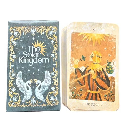 Zasdvn Tarotkarten 78 Karten Deck, klassische Tarotkarten für Anfänger Set, 78 klassische Tarotkarten für Anfänger & Experten, Geheimnisvolle Wahrsagungskarte, Wahrsagungswerkzeuge für Zukunft & von Zasdvn