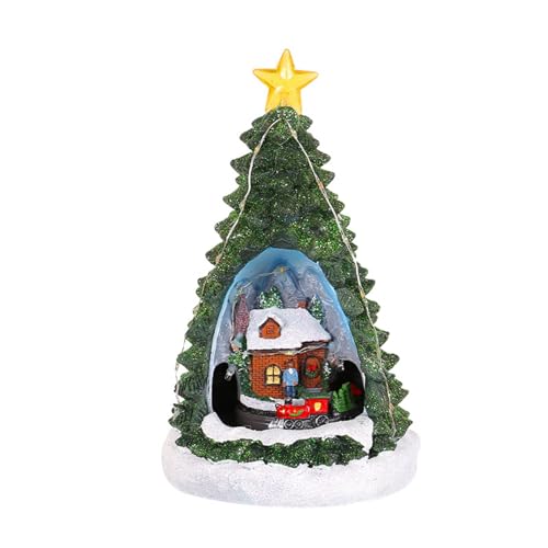 Zdprkqzvz Weihnachtsbaum Ziegel Spieluhr Rotation Spieluhr Bausteine Kits Konstruktion Gebäude MusicIcal Boxen von Zdprkqzvz