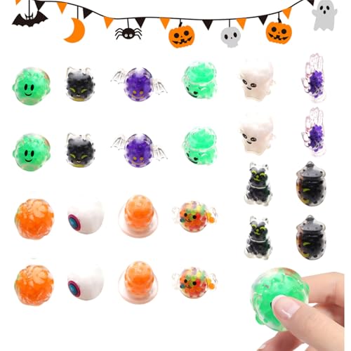 Stressball Kinder, 12stk Antistressball Kinder Halloween, Halloween Stressball, Halloween Antistressball, Squishy Toy, Stressball Erwachsene, ideal als Halloween Mitgebsel Halloween Deko (A*2) von Zecnaud