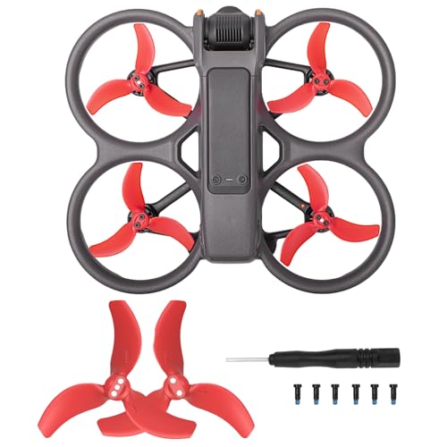 Zecnaud 2 Stück Propeller Für DJI Avata 2, Ersatzpropeller Blätter Geräuscharm 3032S Flügel,DJI Avatar Propeller,Propeller Ersatzblätter,Propeller-Zubehör Für DJI Avata 2 Drohne Zubehör. (Rot) von Zecnaud