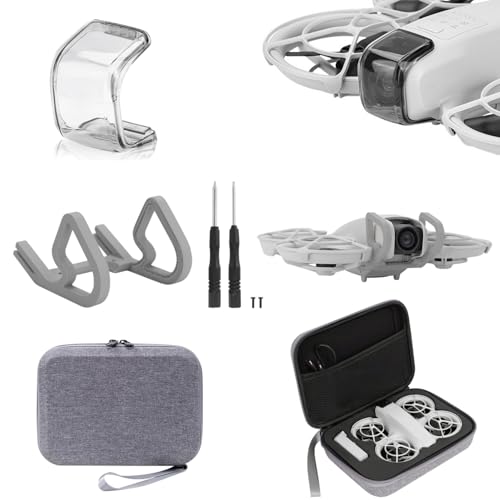 Zecnaud Gimbal Bumper Guard für DJI Neo Zubehör Antikollisionsschutz Schutzleiste aus Hochwertiges PC-Material für DJI Neo Drohne Kamera (mit Installationswerkzeugen) (set2) von Zecnaud