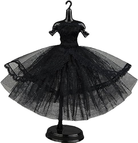 Puppenkleidung Puppenkleider, Kleidung für Puppen, Puppen Kleider mit Schwarzes Kleid, Abendkleider für Puppen, für 11,5 Zoll Mädchen Puppen, Geschenk für Kinder ab 3 Jahren (Size C) von Zecouk