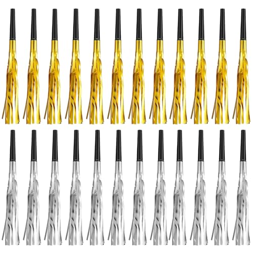 Zecouk 24 Stück Gold und Silber Tröten Kinder, Krachmacher,Party Tröte,Lustige Spielzeuge für Neujahr,Weihnachten,Kindergeburtstag Party Zecouk 24 Stück Gold und Silber Tröten Kinder, Krachmacher,Party Tröte,Lustige Spielzeuge für Neujahr,Weihnachten,Kindergeburtstag Party von Zecouk