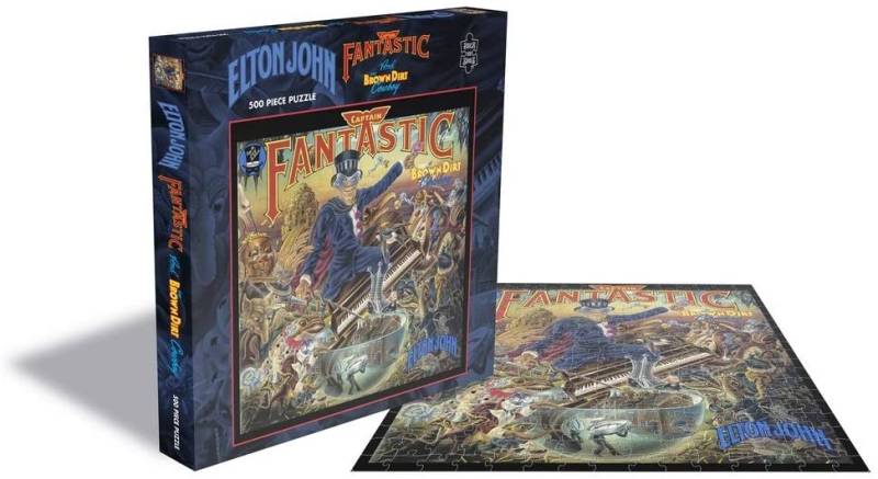 Rock Saws Elton John - Captain Fantastic 500 Teile Puzzle Zee-Puzzle-25153 von Rock Saws