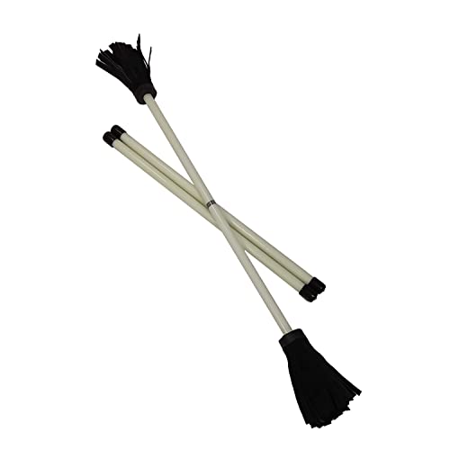 Z-Stix Professionelle Jonglier-Blumenstäbe und 2 Handstäbchen, anfängerfreundlich – Festival-Serie (Kid Sticks 38,1 cm HS 45,7 cm Stick, leuchtend) von Zeekio