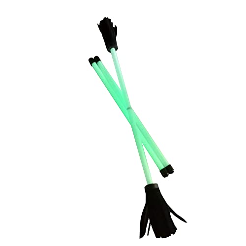 Z-Stix Professionelle Jonglierblumen-Stäbchen, Teufelsstäbe und 2 Handstäbe, Anfängerfreundlich – Neon-Serie (Banshee (43,2 cm HS 26 Stick), Glühen) von Zeekio