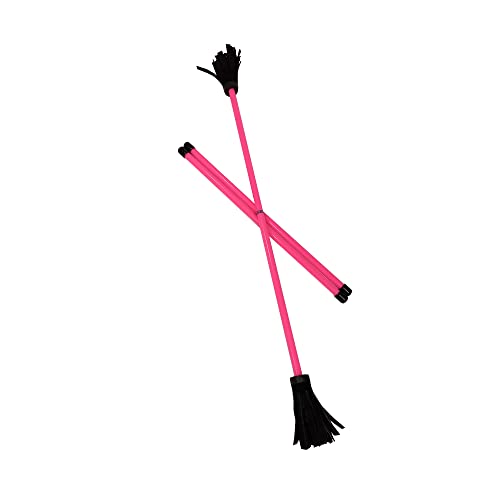 Z-Stix Professionelle Jonglierblumen-Stäbchen, Teufelsstäbe und 2 Handstäbe, Anfängerfreundlich – Neon-Serie (Banshee (43,2 cm HS 26 Stick), Pink) von Zeekio