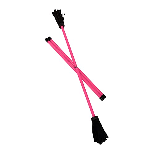 Z-Stix Professionelle Jonglierblumen-Stäbchen, Teufelsstäbe und 2 Handstäbe, Anfängerfreundlich – Neon-Serie (Moskito (43,2 cm HS 22 Stick), Pink) von Zeekio