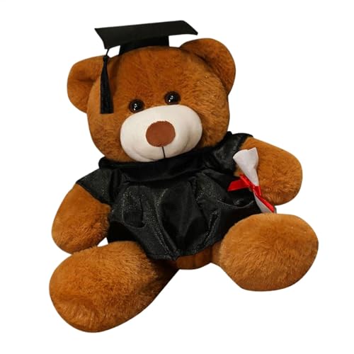 Zegaqae Abschluss Bär Stofftier Plüschbär, Graduation Examensbär Abschlussbär Bachelor Geschenk, Plüschtier Bär Mit Diplom Und Doktorhut, Abschluss Geschenk von Zegaqae