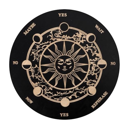 Zegaqae Pendelbrett für Wahrsagerei und Orakel,Dekoratives Holzbrett Mit Buchstaben Und Zeiger Für Mitteilungen | Spirit Deko Brettspiel Für Anfänger Familie Zegaqae Pendelbrett für Wahrsagerei und Orakel,Dekoratives Holzbrett Mit Buchstaben Und Zeiger Für Mitteilungen | Spirit Deko Brettspiel Für Anfänger Familie von Zegaqae