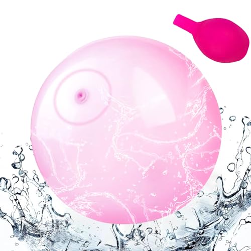 Große Wasserblasenball Wasserball,120CM*120CM Magischer Blasenball Luftballons,Aufblasbarer Wasserball,Riesig Wasserbomben,Wasserball transparenter Hüpfballon,Bubble Ball für Erwachsene Kinder von ZeiLaBang Kakadi
