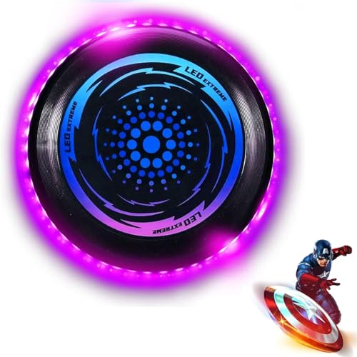 Leuchtende Frisbee Scheibe,Leuchtende Flugscheibe mit 49LED-Lichter,Ultimate Frisbee LED,Leuchtende Ultimate Frisbee,LED Frisbee Disc Spaßsport für Kinder Erwachsene Rasenstrand im Freien Leuchtende Frisbee Scheibe,Leuchtende Flugscheibe mit 49LED-Lichter,Ultimate Frisbee LED,Leuchtende Ultimate Frisbee,LED Frisbee Disc Spaßsport für Kinder Erwachsene Rasenstrand im Freien von ZeiLaBang Kakadi