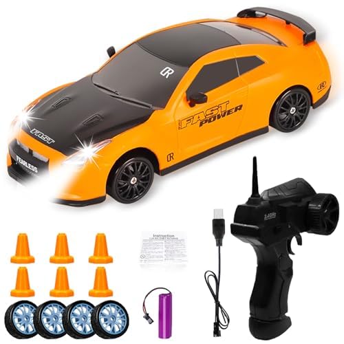 ZeiLaBang Kakadi Ferngesteuertes Auto 4WD RC Auto,RC Drift Car,2.4Ghz RC Auto,1:24 Ferngesteuertes Auto,Schnelles Rennauto mit Fernbedienung,Modellfahrzeug für Jungen Mädchen und Erwachsene Geschenk von ZeiLaBang Kakadi