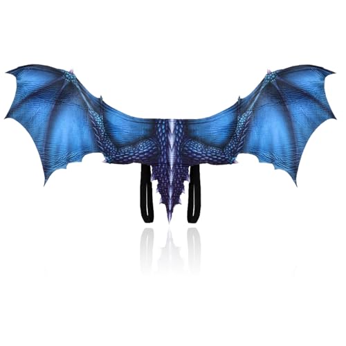 ZeiLaBang Kakadi Drachenflügel,Dragon Wings,Halloween Drachenflügel Drachen Cosplay Kostüm,Dämon Drachenflügel,Drachen Kostüm für Kinder Jungen Mädchen Halloween Party Karneval von ZeiLaBang Kakadi