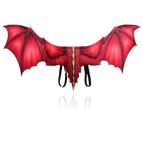 ZeiLaBang Kakadi Drachenflügel,Dragon Wings,Halloween Drachenflügel Drachen Cosplay Kostüm,Dämon Drachenflügel,Drachen Kostüm für Kinder Jungen Mädchen Halloween Party Karneval von ZeiLaBang Kakadi