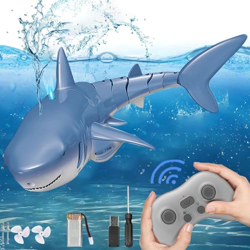 Ferngesteuertes Hai-Spielzeug,Hai Pool Spielzeug,Ferngesteuertes Simulation Hai,Simulation RC Hai Pool Spielzeug,Shark Spielzeug Pool Wasserspielzeug,Wasser Shark Spielzeug Poolspielzeug für Kinder von ZeiLaBang Kakadi