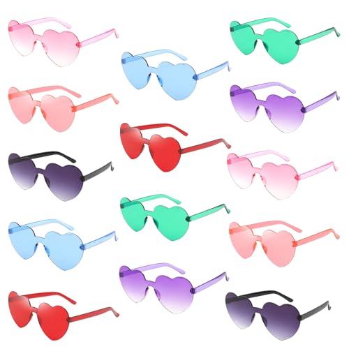 ZeiLaBang Kakadi 14 Stück Herz Sonnenbrille,Hippie Herzförmige Brille,Herzförmige Sonnenbrille,Magische Farben Party Brille,Party Sonnenbrille Herzform,Bunte Herzbrille Partybrille ZeiLaBang Kakadi 14 Stück Herz Sonnenbrille,Hippie Herzförmige Brille,Herzförmige Sonnenbrille,Magische Farben Party Brille,Party Sonnenbrille Herzform,Bunte Herzbrille Partybrille von ZeiLaBang Kakadi