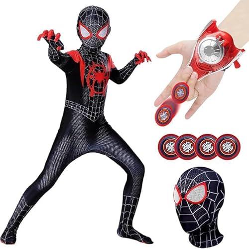 ZeiLaBang Kakadi Spider Anzug Kinder Bodysuit,Spider kostüm kinder,Superheld 3D Ani-me Anzug Raveparty Party Kostüm Kinder,Jumpsuit Super Kostüm Karneval für Party, Weihnachten von ZeiLaBang Kakadi