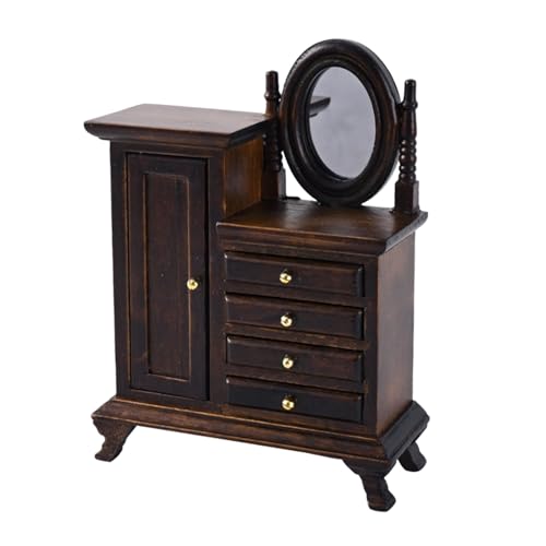 Antike Holzpuppenhauskommode Schrank Mit Dekorativem Lager Vintage Eitelkeit Geeignet Für Miniaturraumdekoration Holzpuppenhauszubehör Geeignet Antike Holzpuppenhauskommode Schrank Mit Dekorativem Lager Vintage Eitelkeit Geeignet Für Miniaturraumdekoration Holzpuppenhauszubehör Geeignet von Zeiwohndc