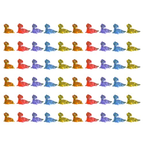 Zeiwohndc 60PCS Harz Eidechsen Set Leuchtende Reptilien Figuren Für Aquarium Landschaften Sukkulenten Figur Dekorationen von Zeiwohndc