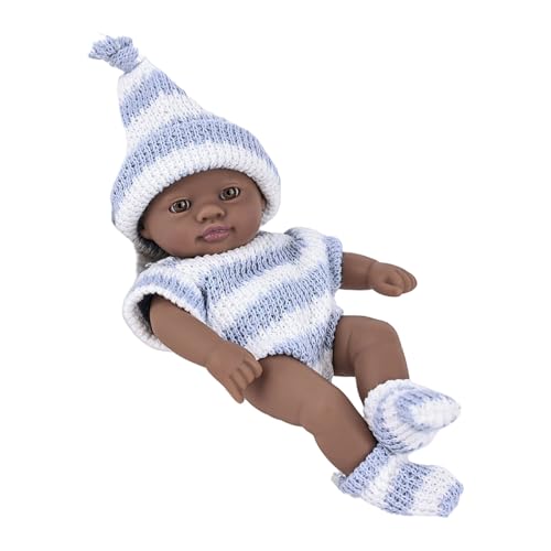 Zeiwohndc 7-Zoll Babypuppen Aus Weichem Realistische Wiedergeborene Babypuppen Zum Wohlfühlen. Babypuppen Zum Sammeln Schwarze Wiedergeborene Puppen Für Kinder Und Sammler von Zeiwohndc