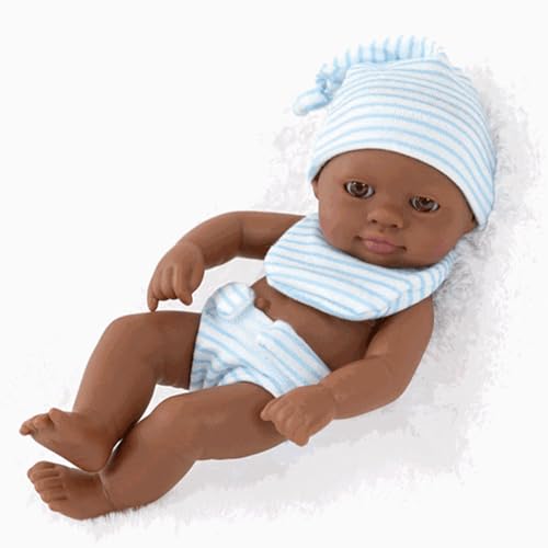 Zeiwohndc 7-Zoll Babypuppen Aus Weichem Realistische Wiedergeborene Babypuppen Zum Wohlfühlen. Babypuppen Zum Sammeln Schwarze Wiedergeborene Puppen Für Kinder Und Sammler von Zeiwohndc