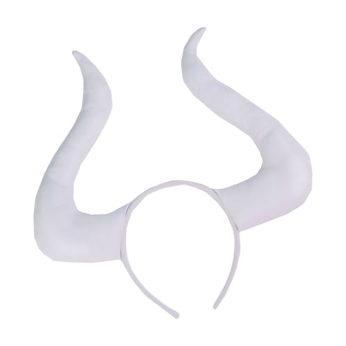 Zeiwohndc Anime Stirnband Cosplay Requisiten Kuh Rinder Haarreifen Rinder Haarstyling für Con Stirnband Rinder Tier Karneval von Zeiwohndc