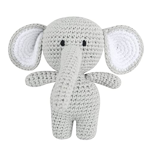 Zeiwohndc Gestrickte Stoffpuppe Aus Baumwolle Stofftier Babyparty Geschenk Dekoriertes Kissen Stofftierpuppe Gehäkeltes Babyspielzeug von Zeiwohndc