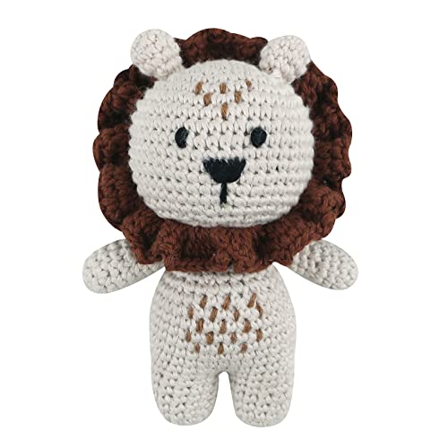 Zeiwohndc Gestrickte Stoffpuppe Aus Baumwolle Stofftier Babyparty Geschenk Dekoriertes Kissen Stofftierpuppe Gehäkeltes Babyspielzeug von Zeiwohndc