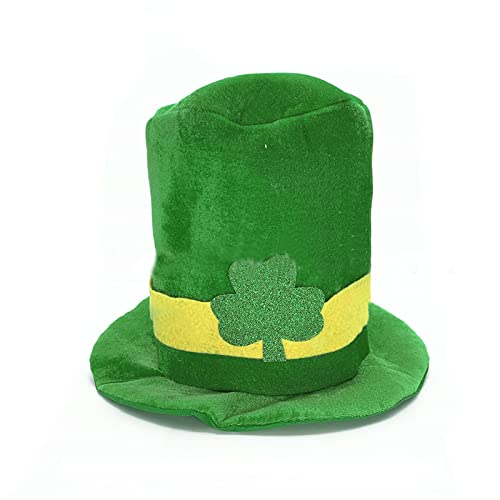 Zeiwohndc Grüner Irischer Kleeblatt Zylinderhut St. Patrick's Day Ofenpfeifenhut Kobold Zylinderhut All Für Jungen Mädchen Jugendliche von Zeiwohndc