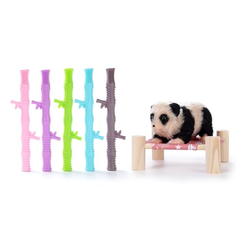 Zeiwohndc Panda Spielzeug Panda Realistische Schöne Baby Panda Kleine Puppen Kinder Lebensechte Reborns Puppen Kinder von Zeiwohndc