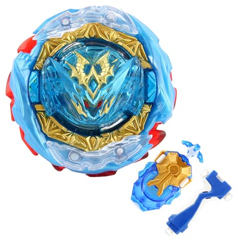 Zelzen Bey Burst Arena Blade mit Bidirektionaler Kreisel Launcher, Bey Metal Fusion Blade Turbo Set, Weihnachten Geburtstag Kampfkreisel Geschenke für Kinder Party Spielzeug N-188-2 von Zelzen