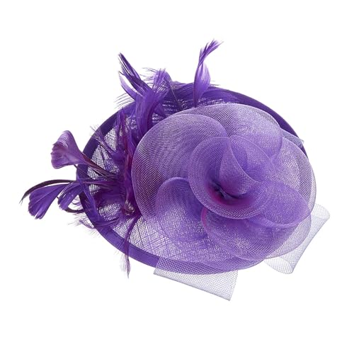 Schöner Fascinator-Hut, zartes britisches Leinen, Brauthut, Accessoire für Themenpartys und Feiern von Zemusinet