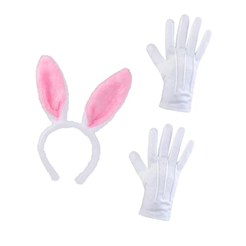 Zemusinet Anime Hasen Ohr Stirnband für Themenparty Plüsch Ohr Haarband Rollenspiel Requisiten Halloween Cosplay Hairhoop für formelle Veranstaltungen von Zemusinet