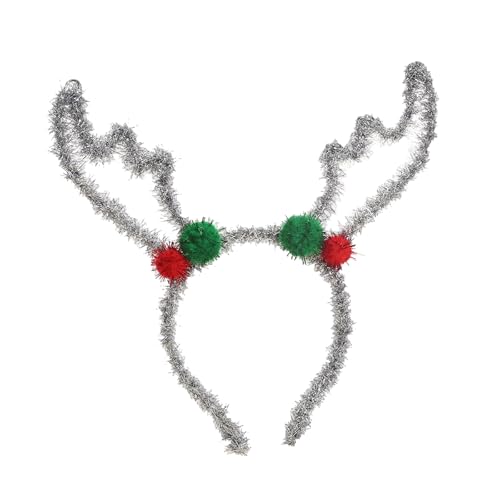 Zemusinet Haarreif mit Weihnachtsgeweih, Blingbling Bühne, Kopfbedeckung, Geweih, Weihnachtsfeier, Requisiten, Geweih, Geschenk von Zemusinet