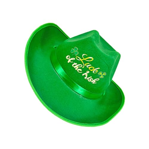 Zemusinet Irish Holiday Green Hat StPatricks Festival Requisiten Caps Erwachsene Karneval Party Hut von Zemusinet