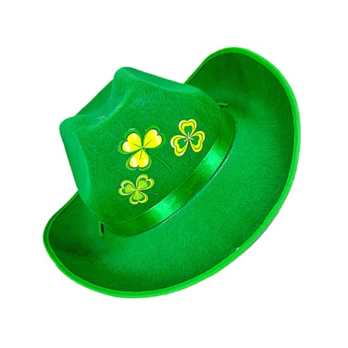 Zemusinet Irish Holiday Green Hat StPatricks Festival Requisiten Caps Erwachsene Karneval Party Hut von Zemusinet