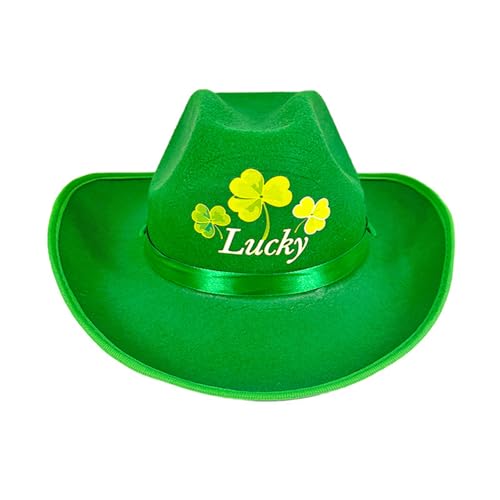 Zemusinet Irish Holiday Green Hat StPatricks Festival Requisiten Caps Erwachsene Karneval Party Hut von Zemusinet