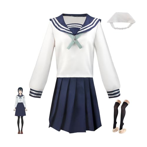 Zenaha Frauen Amanai Riko Cosplay Kostüm Schul Uniform Anime Lolita Matrosen Anzug,Set -M von Zenaha