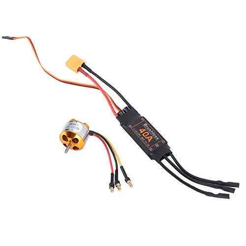 ZenithAur Brushless ESC 40A Geschwindigkeitsregler mit 5V 3A BEC für RC-Flugzeuge und Drohnen, unverzichtbares Zubehör von ZenithAur