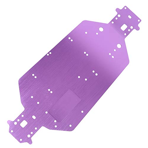 ZenithAur Outlast Chassis für HSP RC Car Praktisches Zubehör Verschleißfestes RC-Chassis aus hochsimulierter Aluminiumlegierung für HSP 94107 94111 94110 94124 RC Car (Purple) von ZenithAur