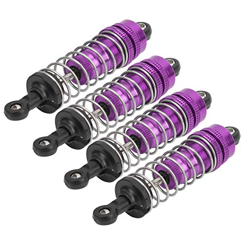 ZenithAur RC-Stoßdämpfer aus Metall, 4 Stück, verstellbare RC-Car-Stoßdämpfer, direktes Upgrade für WLtoys 144001 1 14 RC-Car, RC-Car-Ersatzfedern (Purple) von ZenithAur