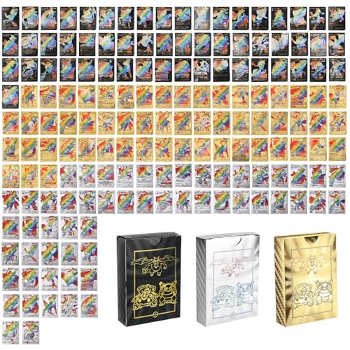 Zenithle Packung Mit 165 Pcs Cartoon Karten Schwarz Silber Gold Seltene Karten Set,Sammelkartenspiel Keine Duplikate Karikaturen Comics Sammelkarten Einschließlich Verschiedener Seltener Folienkarten Zenithle Packung Mit 165 Pcs Cartoon Karten Schwarz Silber Gold Seltene Karten Set,Sammelkartenspiel Keine Duplikate Karikaturen Comics Sammelkarten Einschließlich Verschiedener Seltener Folienkarten von Zenithle