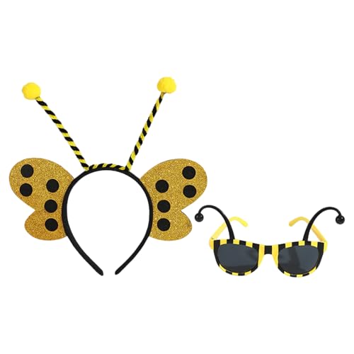 2 Stücke Bienen Kostüme Honigbienen Kostüm Set Halloween Cosplay Kostüme Spaß Tun Um Accessoires Für Erwachsene Zu Spielen von Zenlir