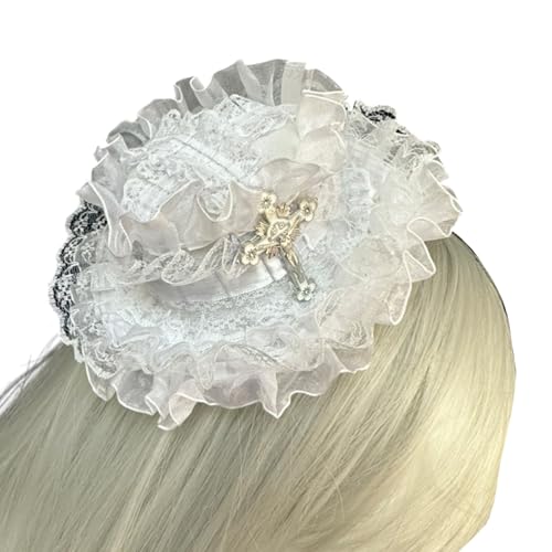 Fashion Lace Designs Haarzubehör Mit Hutfunktionalität Cosplay Haarclip Zum Verbesserung Jeglicher Frisur Oder Outfit von Zenlir