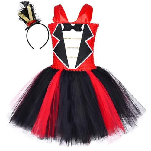 Kinder Weihnachten Halloween Tutus Kleid Prinzessin Kleid Mit Stirnband Urlaub Kleidung Zirkus Zirkusdirektoren Kostüme von Zenlir