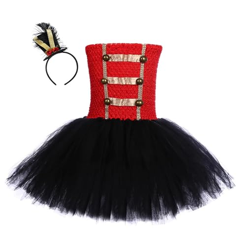 Kinder Weihnachten Halloween Tutus Kleid Prinzessin Kleid Mit Stirnband Urlaub Kleidung Zirkus Zirkusdirektoren Kostüme von Zenlir