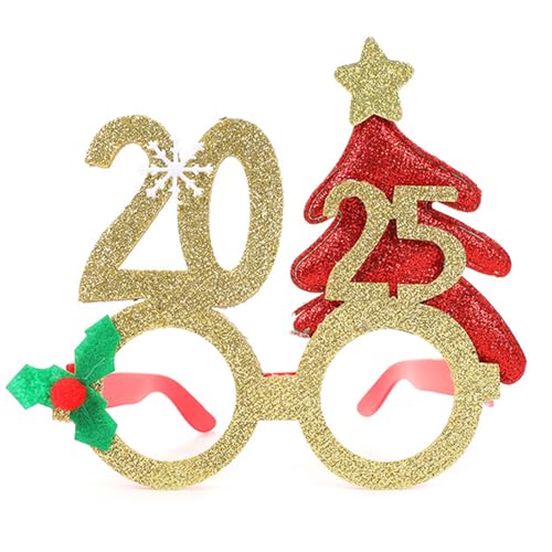 Zenlir 2025 Gläser Urlaubsgläser Frames Weihnachtsbrillen Frames Lustige Brille Weihnachtskostüm Brillen Partyzubehör von Zenlir