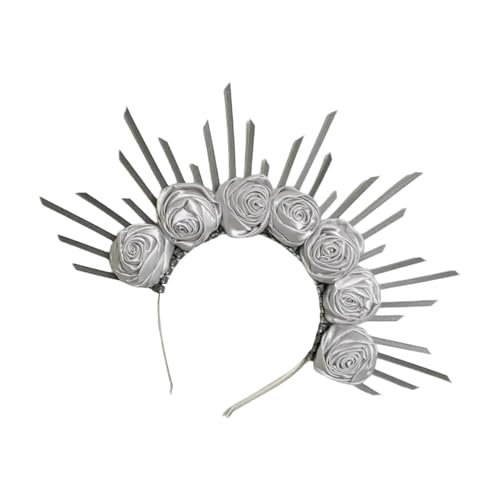 Zenlir Hair Hoop Dark Halloween Kostüm Mit Stachel Kopfbedeckung Künstlerischer Punk Stirnband Versehen von Zenlir